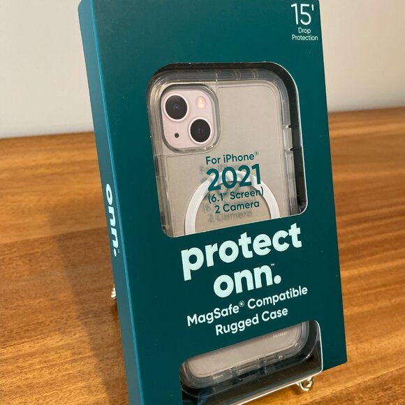 NEW, onn. MagSafe Compatible Rugged Case iPhone 2021 (2 camera), NIB cell phone - Picture 3 of 9